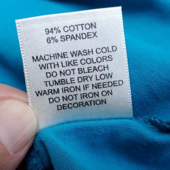 Brooklyn Industries Blue Striped Sleeveless Cotton Stretch Dress Back Zip Size S - Picture 11 of 11